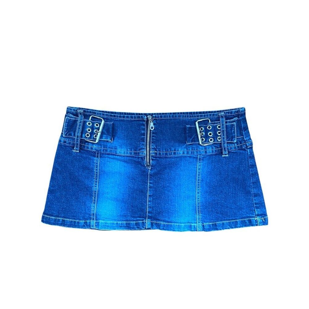 vintage morgan de toi buckle micro mini skirt